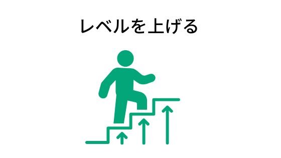 レベルを上げる